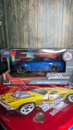 Jada Brian's Nissan GT-R R35 Blue w/ Black Wheels Fast & Furious 1/32 Diecast
