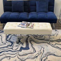 Excellent Condition Velvet Folding Futon Couch
