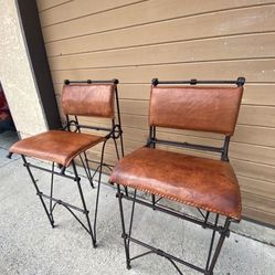 Leather Bar Height Stools!! Great Deal!