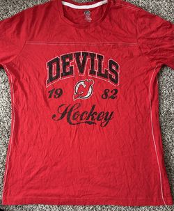 Red and black New Jersey Devils jersey #NHL SIZE XL