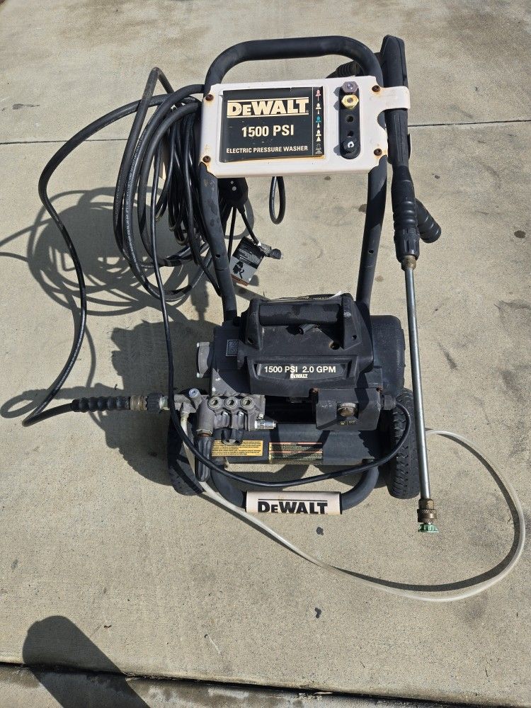 Dewalt 1500 Psi Power Washer