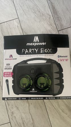 Max Power Party Box Karaoke Machine (brand New)