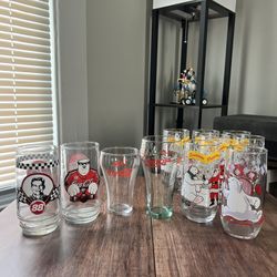 Classic Coca-Cola Glasses (Lot Of 11)