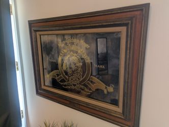 MGM Metro Goldwyn Meyer Mirror Wall Art, 50th Anniversary Vintage