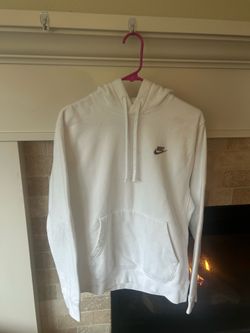 White Nike hoodie LG