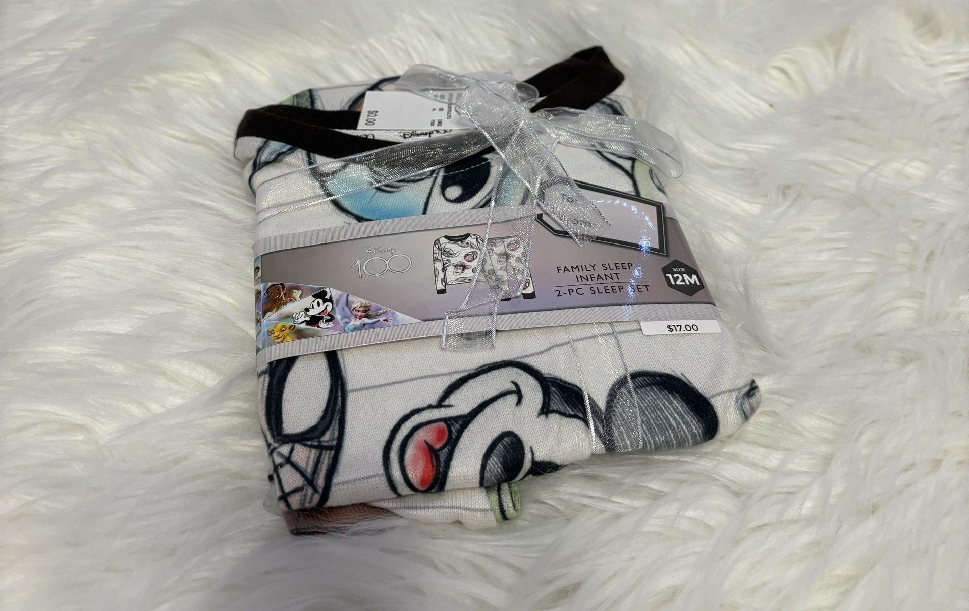 New! Disney 100 Baby Pjs *12 Months