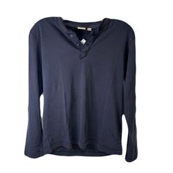 Men’s Small- Long Sleeve Henley Shirt 