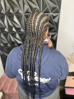 Straight Back Braids 