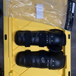 Fox Black Hard Shell Knee and Shin Guards