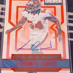 Lavonte David 62/499 Tampa Bay Buccaneers Autographed Signed 