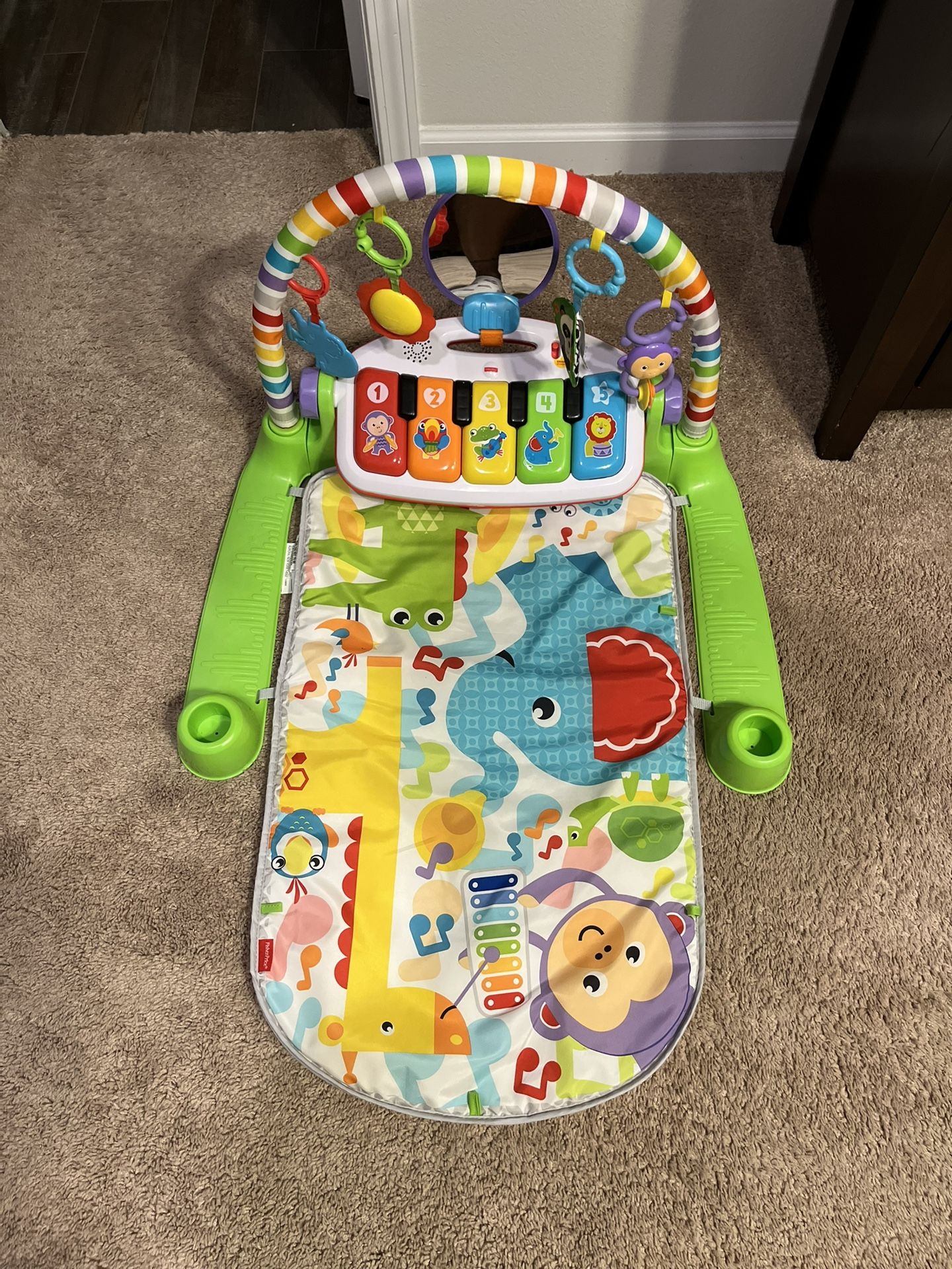 Infant/Baby Playmat Deluxe Kick & Play Piano Gym for Learning