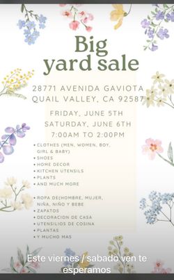 Yard sale