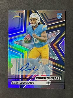 2025 Panini Rookies & Stars Signatures Omarion Hampton #166 Auto