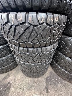 Set of 37x12.50R18LT Nitto Ridgegrappler Tires