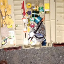 Tackle Box With All Kinds Of Tackle 