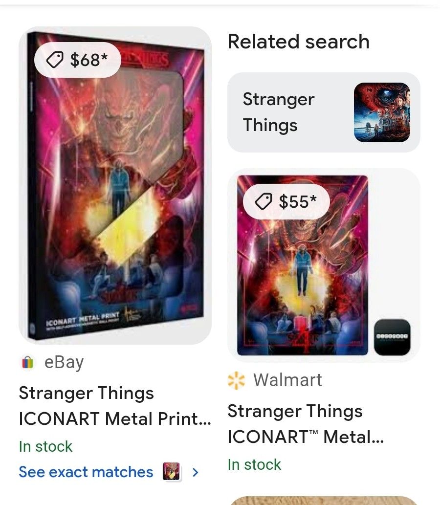 Stranger Things Metal Print