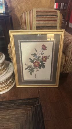Flowers Print In Frame