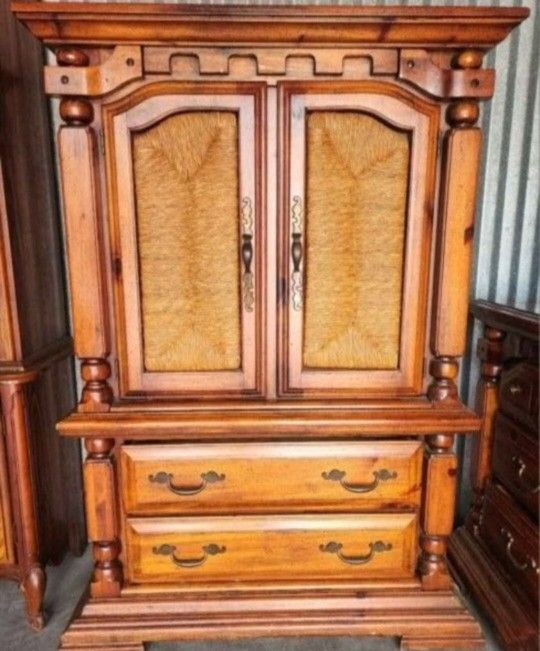 Beautiful Vintage Wooden Armoire 