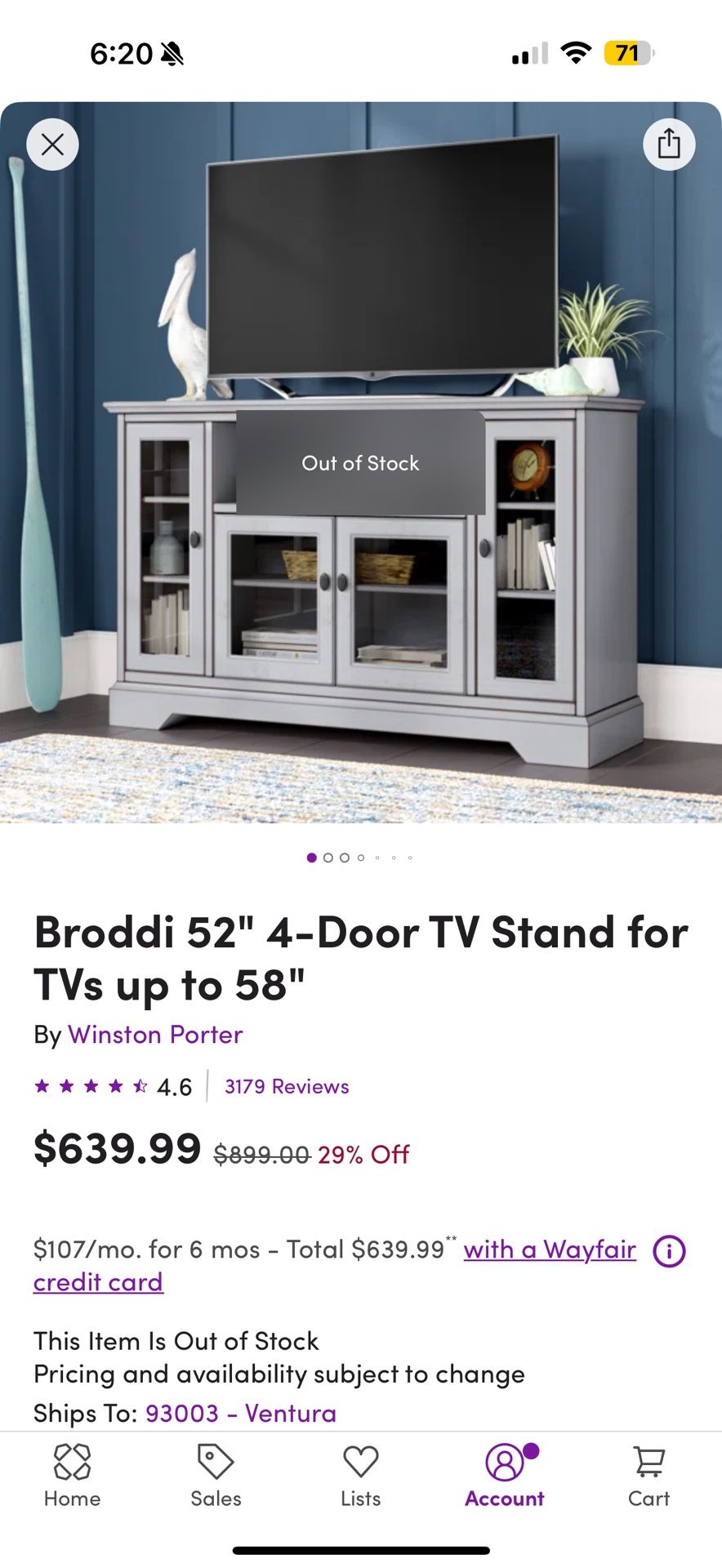 TV Stand From Wayfair