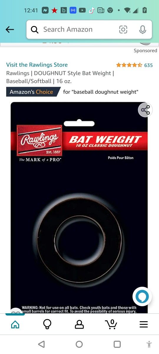 BAT Weight 16oz Classic Doughnut