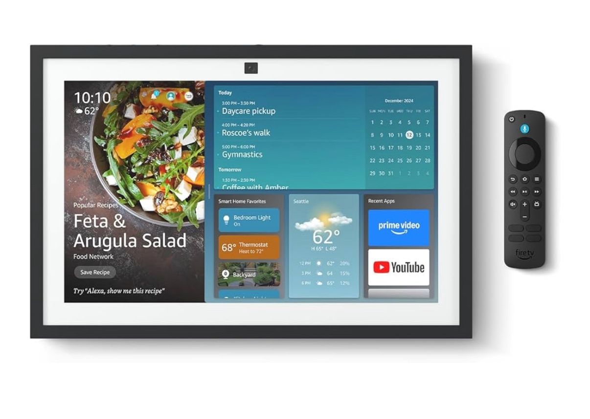 Amazon Echo Show 15 (newest model), Full HD 15.6" kitchen hub for home organization, with built-in Fire TV, designed for Alexa+ BRAND NEW