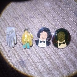 Michael Jackson Lapel Pins 