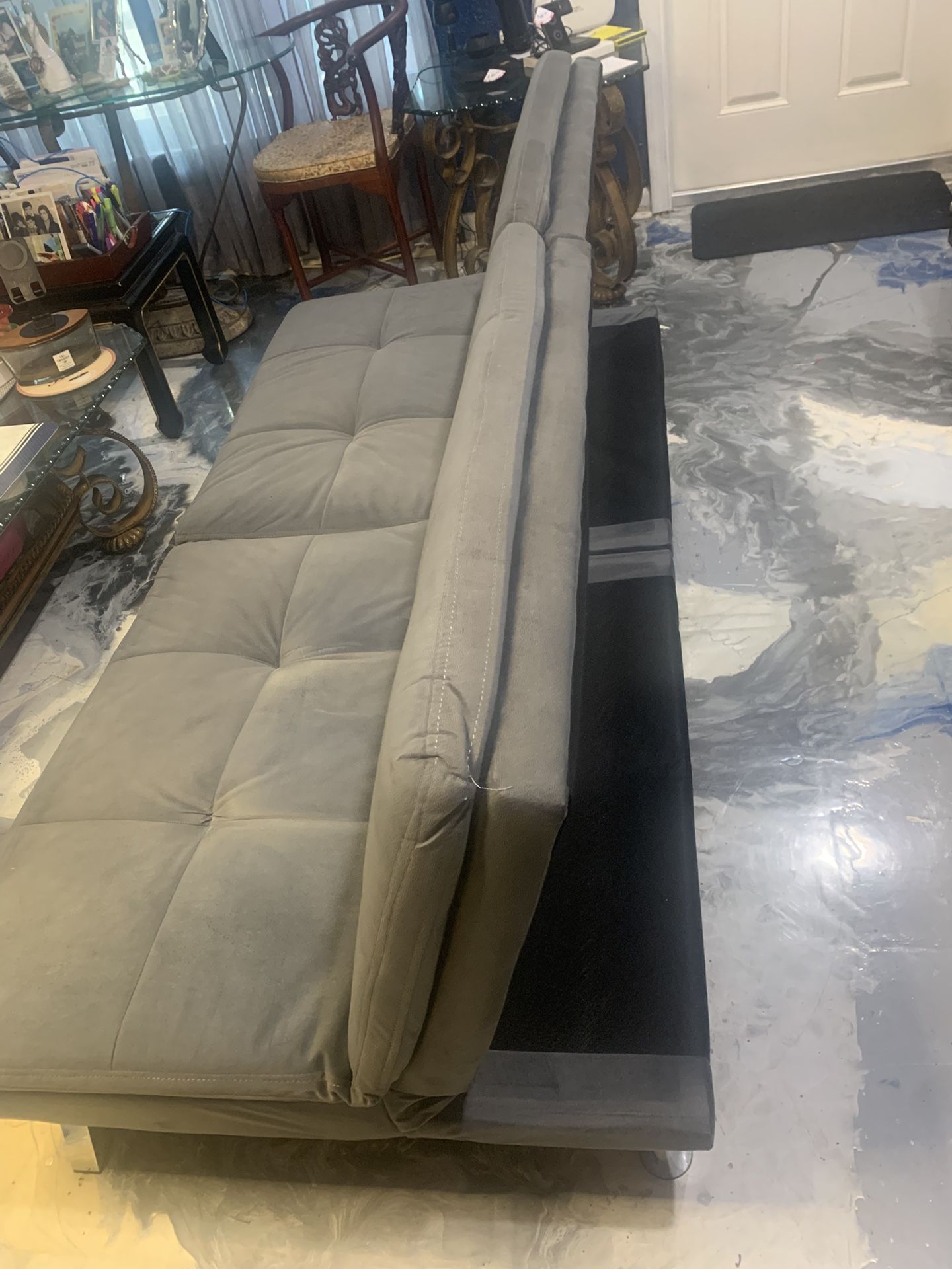 New, Dark Grey Sofa Bed ( Futon )