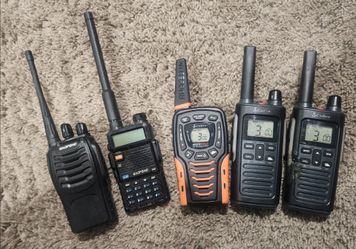 5 walkie talkie 2 way radios transceiver