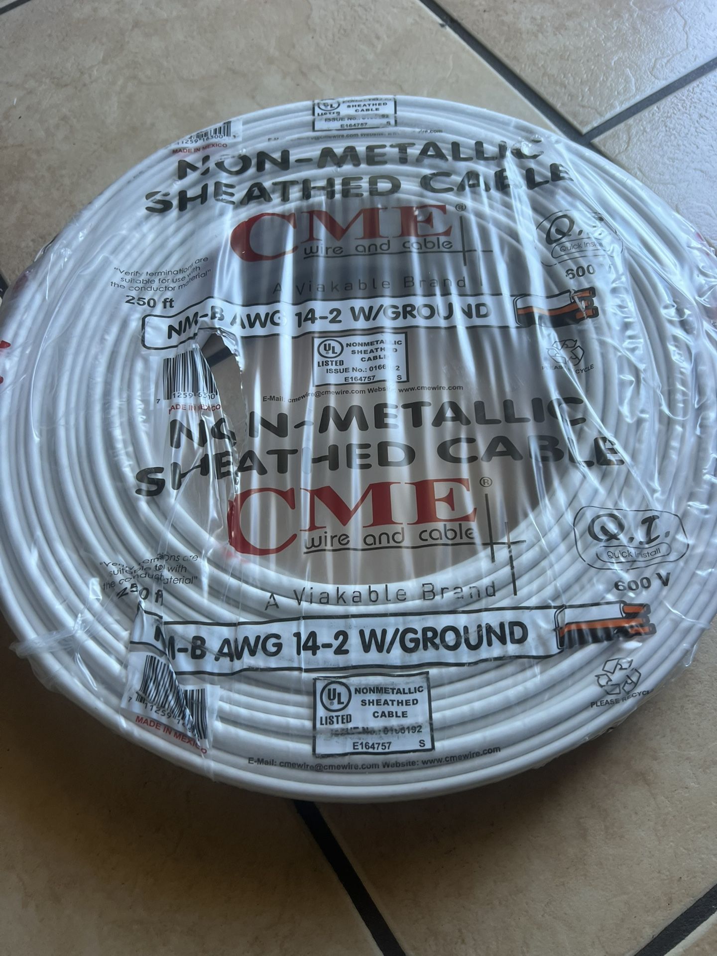 Royo Alambre De 14/2 250’ New