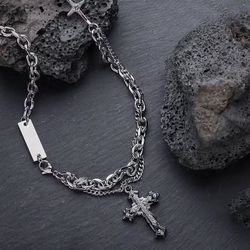 ✨TITANIUM STAINLESS STEEL✨!! LAYERED NECKLACE