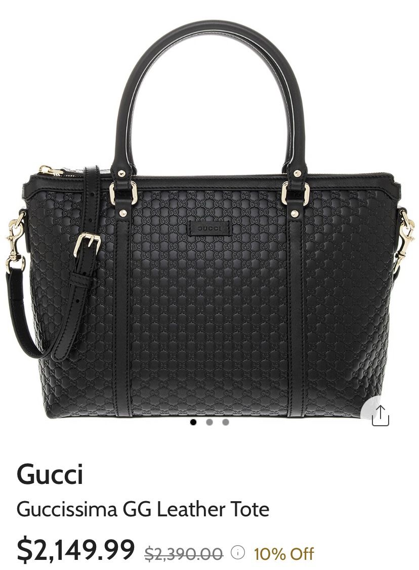 Gucci GG Black Tote