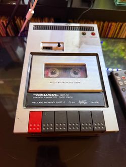 Vintage Realistic SCT-12 Stereo Cassette Tape Deck — Playback Tested & Working, contacts cleaned