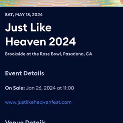 Just Like Heaven (2024) - GA + Parking