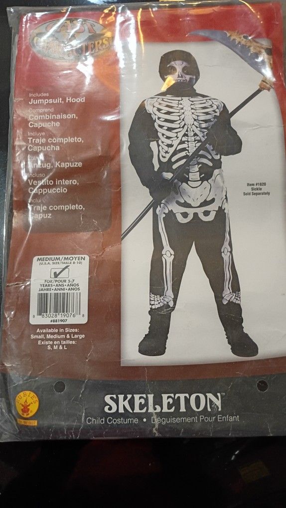 Halloween Costume Of Skeleton For 8 To 10 Years Old