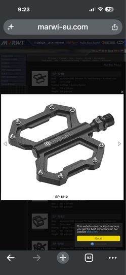 Marwi Union pedals black