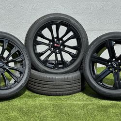 NEW 22” Chevy Silverado Wheels Black GMC Sierra rims 6 lug Goodyear Tires Tahoe Yukon Suburban Escalade