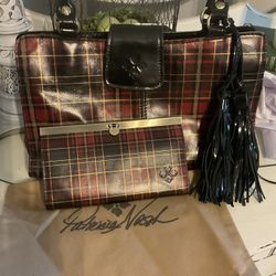 Like new Patricia nash handbag, Wallet And Matching Scarf 
