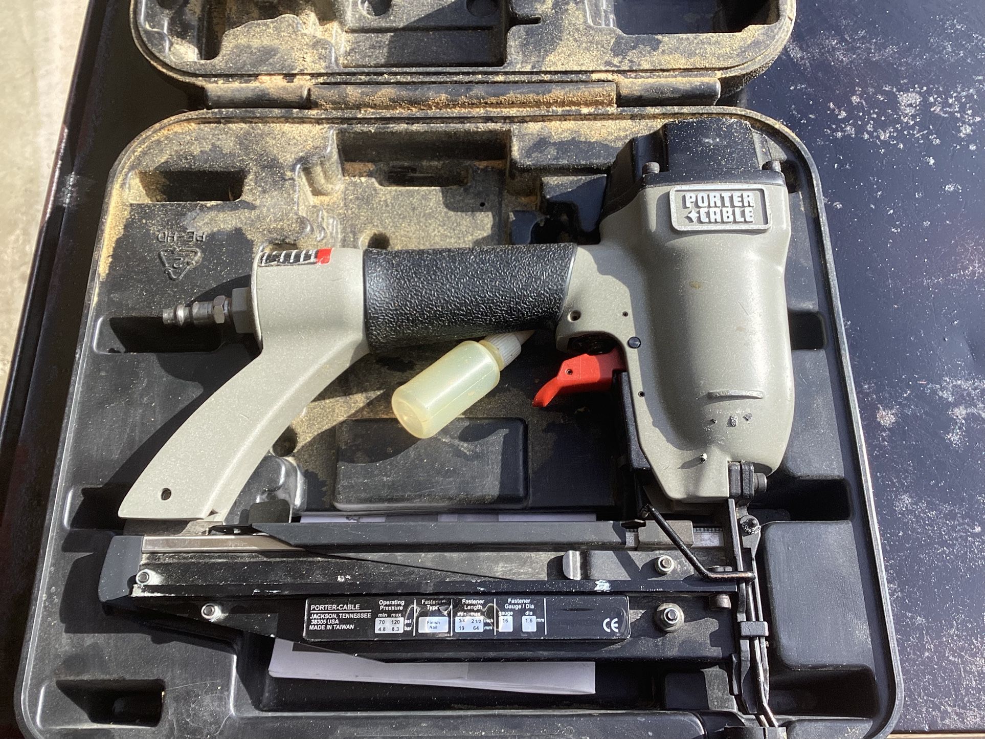 Porter Cable, bread, nail gun