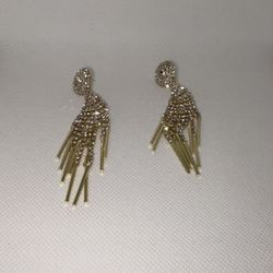 Fashion Jewelry Gold Fringe Earrings