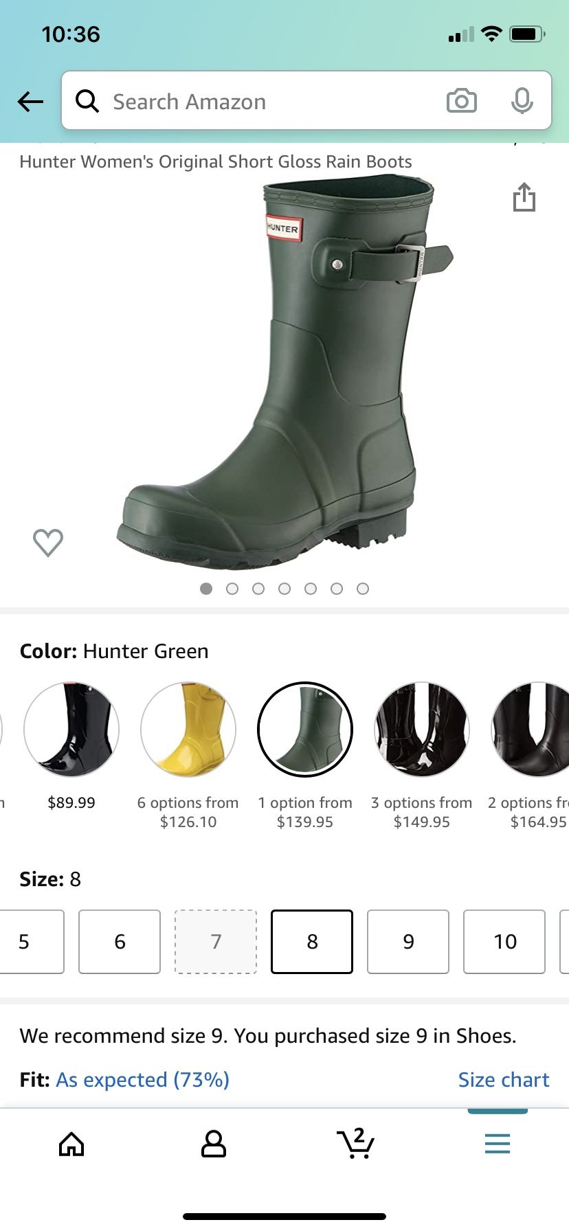 Hunter boots brand new-never worn