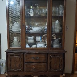 2 Piece Real WOOD China Cabinet INO New Home.  $175 