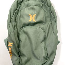 Hurley One And Only Olive Green/Orange Backpack