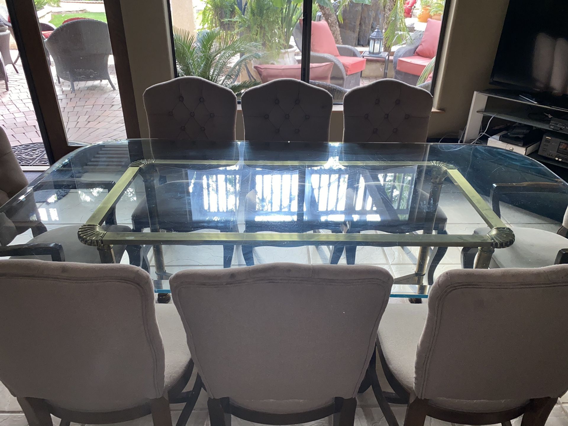 Glass Dining room table