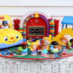 Little People Time to Learn Preschool - Interactive Mat and Matching Numbers Set #2 - Sounds Work! 