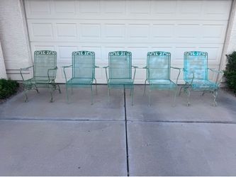 Vintage Wrought Iron Chairs