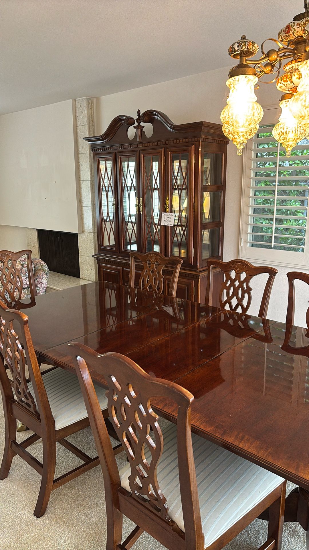 Formal dining Room Table With Hutch