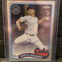Topps 2024 Baseball Cubs  Shota Imanaga Autograph
