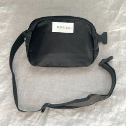 Black Crossbody Belt Bag
