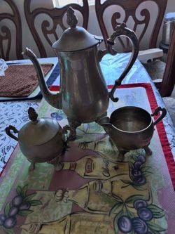 Tea pot asucarera y lechera