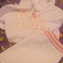 Juniors Barbie Skirt And Hoodie